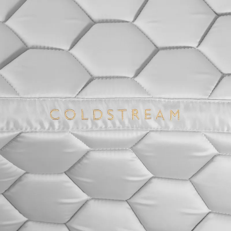 Coldstream Marygold Dressage Saddle Pad - White-2